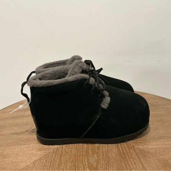 UGG Pumped Lace Up Black Boots - Women's - Picture 8 of 9